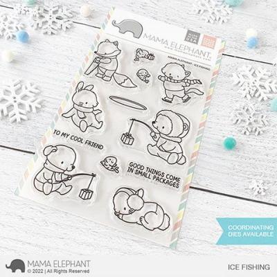 Mama Elephant Clear Stamps - Ice Fishing